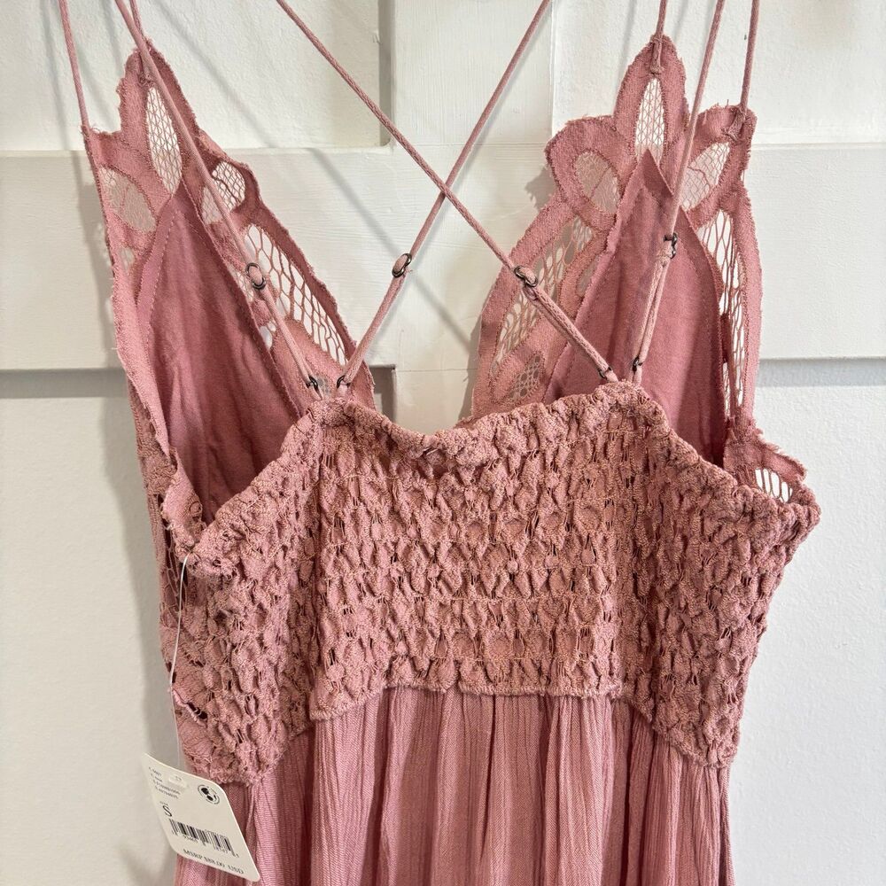 Free People Intimately Adella Slip Dress Rose NWT - Picture 9 of 11